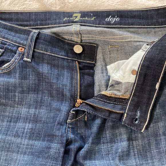7fam Dojo flare bell bottom Y2k style jeans size 30 7 for all mankind - Picture 6 of 12